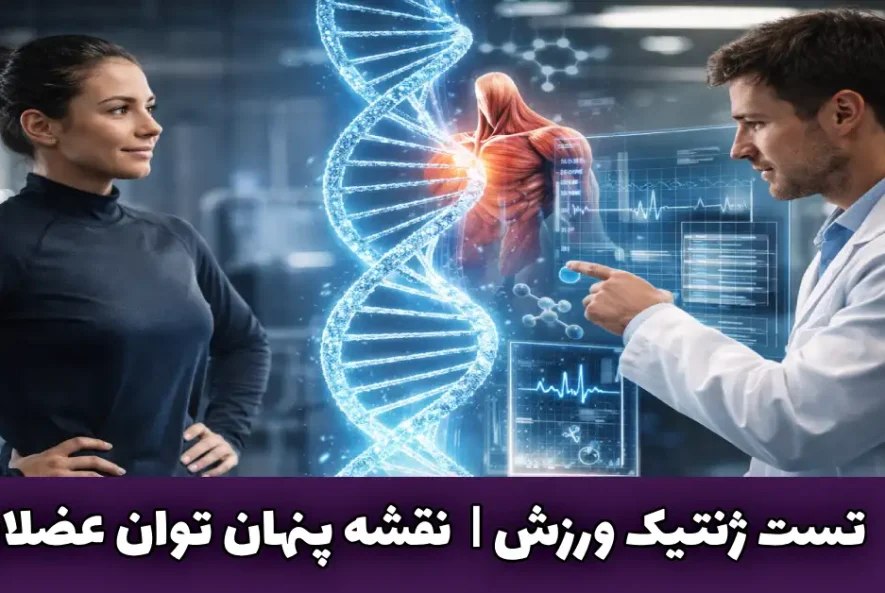 تست ژنتیک ورزش نقشه پنهان توان عضلانی