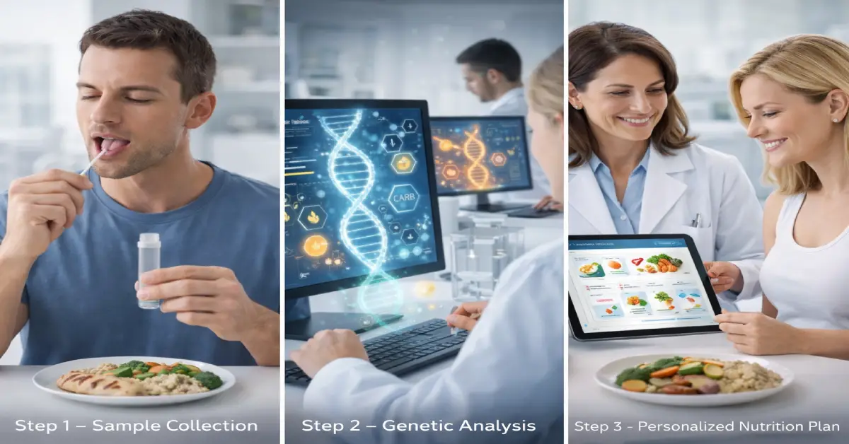 مسیر دریافت برنامه غذایی اختصاصی DNA