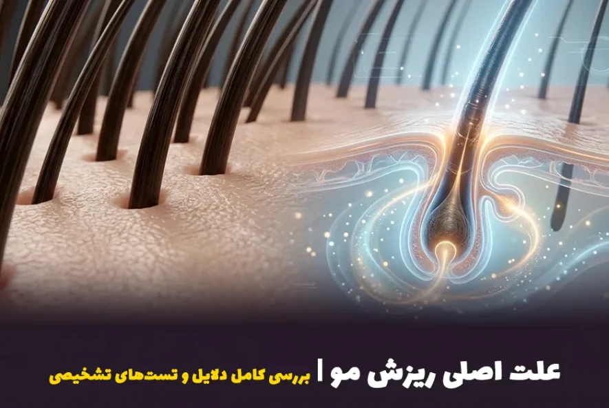 علت اصلی ریزش مو | بررسی کامل دلایل و تست‌های تشخیصی