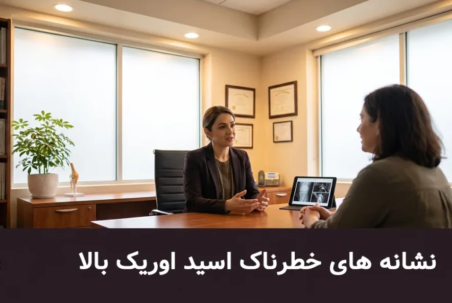 نشانه های خطرناک اسید اوریک بالا