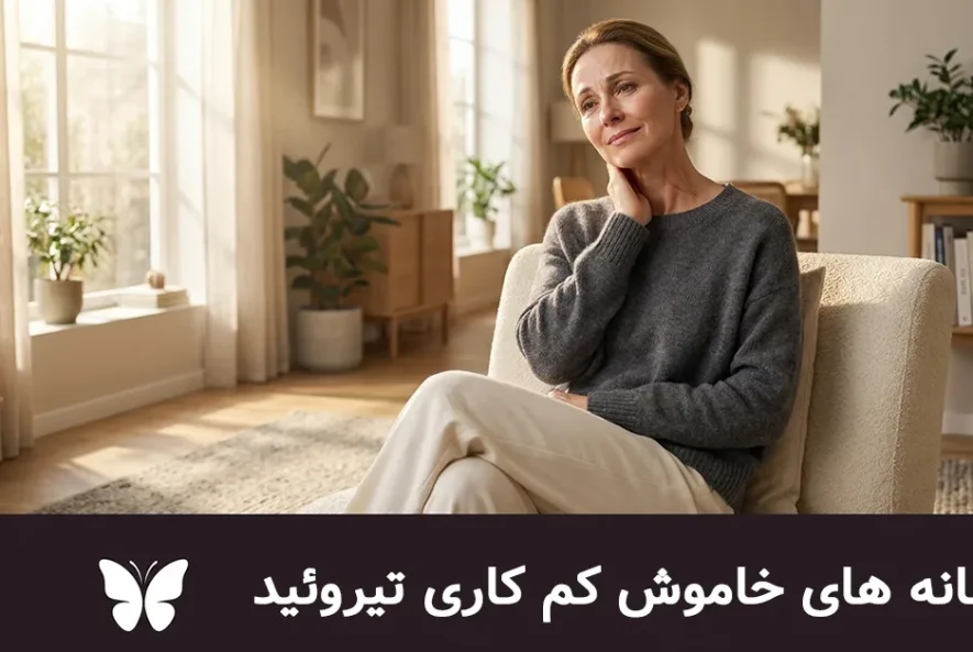 نشانه خاموش کم کاری تیروئید
