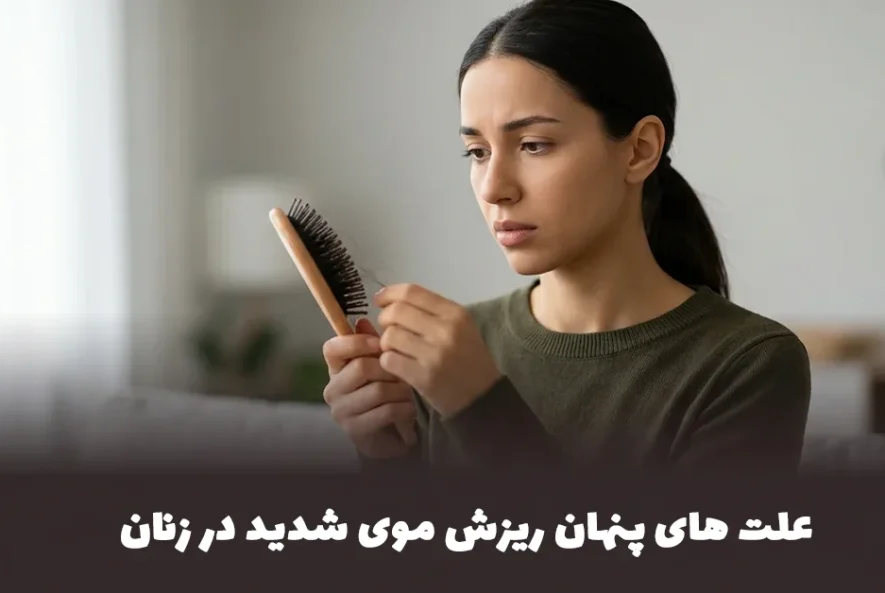 علت های پنهان ریزش موی شدید در زنان