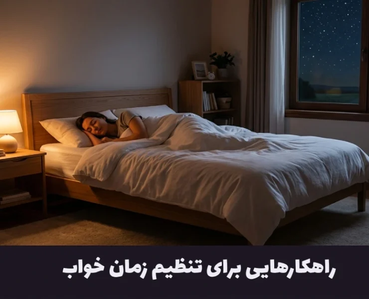 راهکارهایی برای تنظیم زمان خواب
