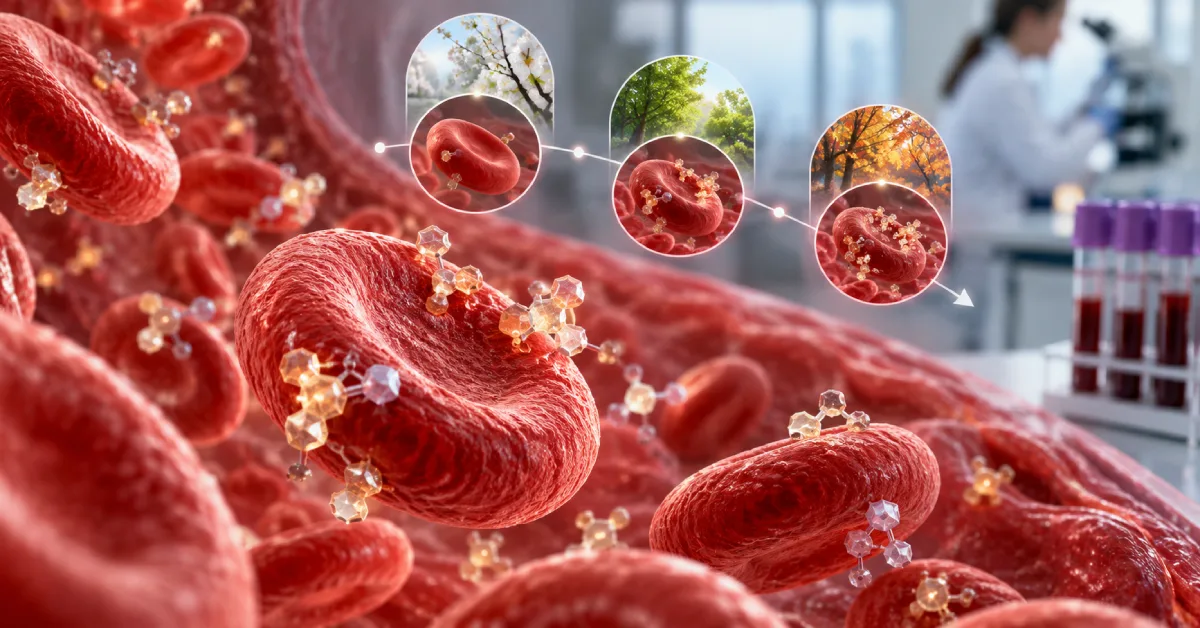 آزمایش HbA1c با نمایش اتصال گلوکز به گلبول‌های قرمز و میانگین قند خون در چند ماه گذشته